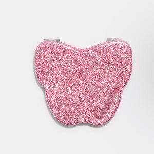 Coach Pink Glitter Butterfly Card Holder